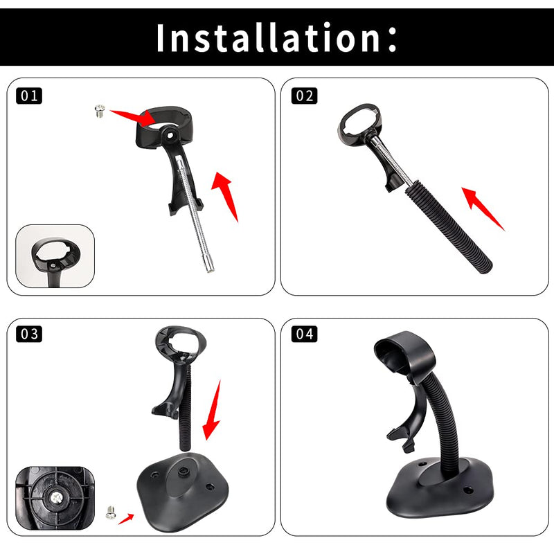 Goose Neck Hands Free Adjustable Barcode Scanner Stand for Desk Support Holder - NewNest Australia