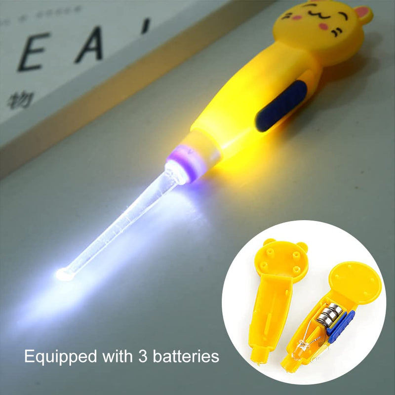 Ear Wax Remover, Led Earpick Ear Cleaner, 4 Pieces Ear Cleaning Tools, Ear Wax Remover Set, Led Ear Cleaning, Ear Cleaner Set, Ear Cleaner Remover, With Replacement Heads - NewNest Australia