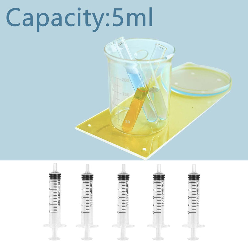 10Pcs 5ML Plastic Syringes, No Needle Syringe with Measurement Small Feeding Syringe Colostrum Syringes with Caps for Scientific Labs, Feeding Pets, Liquid Measuring or Refilling Multiple Uses Tools… 10Pcs 5ML Plastic Syringes - NewNest Australia