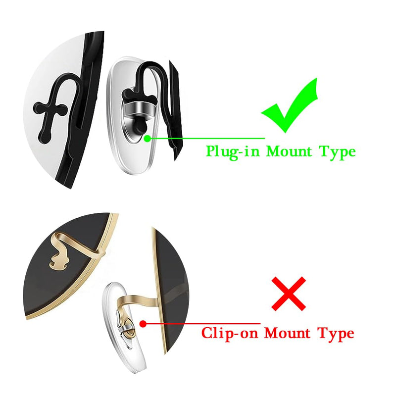 Oak&ban Replacement Clip-in Nose Pads for Ray-Ban RB6335 Glasses Repair Kits, Bonus Cleaning Cloth (Gold) Gold - NewNest Australia