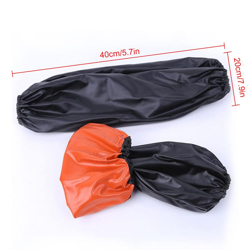 Waterproof Arm Sleeve Covers, Pvc Oilproof Arm Protector, Sleeve Protector, Forearm Protection, Includes Protector, Waterproof, For Kitchen Cleaning Washing Painting Cooking Dog Care, 1 Pair, Black/Red - NewNest Australia