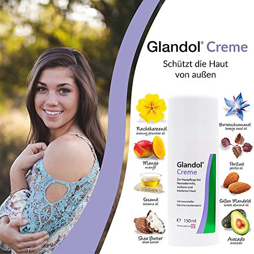 Glandol Cream, Xl Dispenser 150 Ml, Neurodermatitis Cream (Psoriasis) - Neurodermatitis Treatment - Eczema Skin Cream, Dry Skin & Itching Cream - Without Cortisone - NewNest Australia