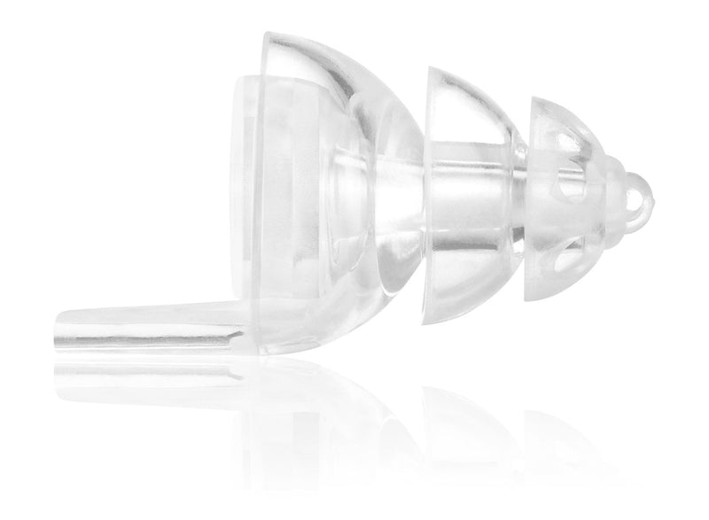 Senner PartyPro Reusable Noise Cancelling Earplugs with Aluminium Container. Ideal Ear Plugs for Parties, Musicians, Concerts, Festivals, Disco - Light to Wear and Quiet - Transparent - NewNest Australia