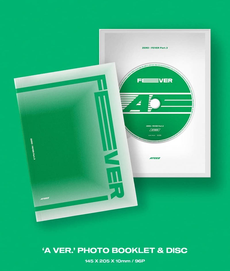 KQ Ent. ATEEZ - ZERO : FEVER Part.3 Album+Extra Photocards Set (A ver.) A ver. - NewNest Australia