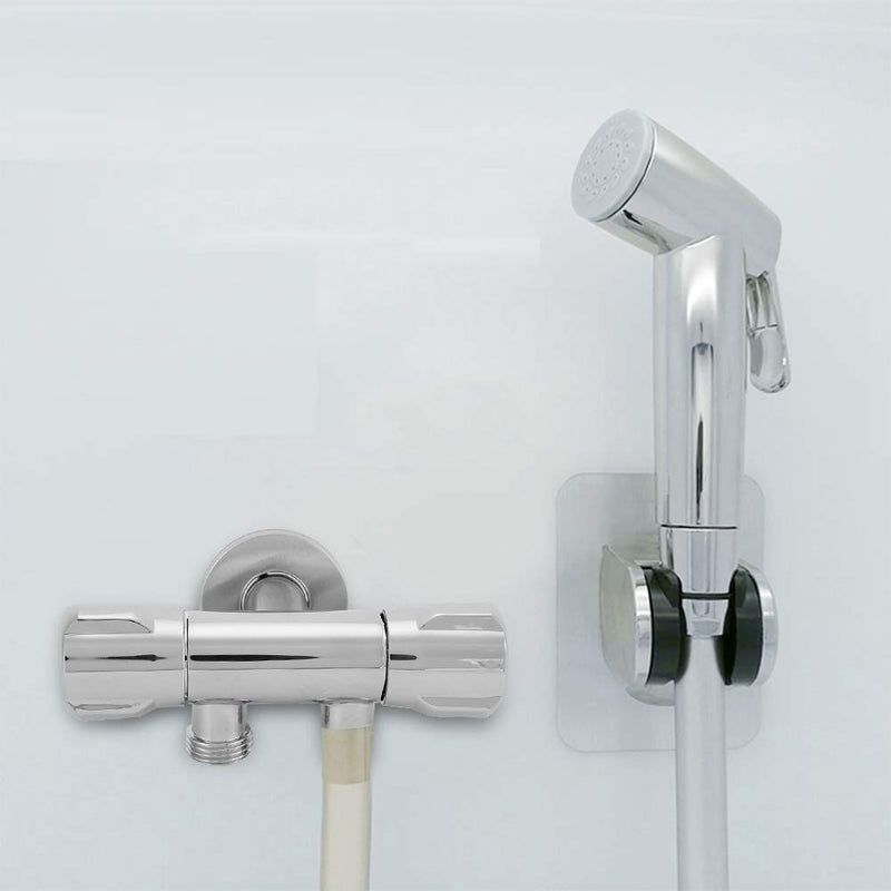 Mumusuki Copper Double Switch Outlet Angle Valve Diverter Valve Adapter Connector Toilet Bidet Shower Faucet Bathroom Accessories G1/2 - NewNest Australia