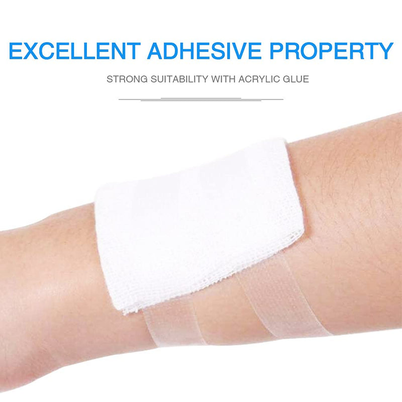 OK TAPE OKPore Transparent Surgical Tape, First-Aid Medical Hypoallergenic Tape, Latex Free, Pack of 24 Rolls, Size: 0.5“*10yds 0.5x360 Inch (Pack of 24) - NewNest Australia