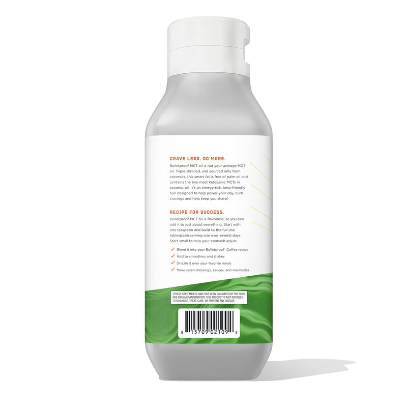 XCT MCT Oil Made with C10 and C8 MCT Oil, Flavorless, 14g MCTs, 16 Fl Oz Bulletproof Keto Supplement for Sustained Energy, Appetite Control, Mental & Physical Energy, Non-GMO, Vegan & Cruelty Free 16 Fl Oz (Pack of 1) - NewNest Australia