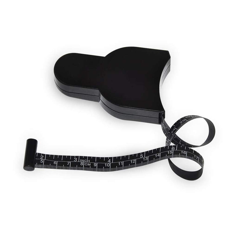 WIN TAPE 80'' 205cm Waist Body Tape Measure with Push Button, Measuring Waist and Arms (Black) Black - NewNest Australia
