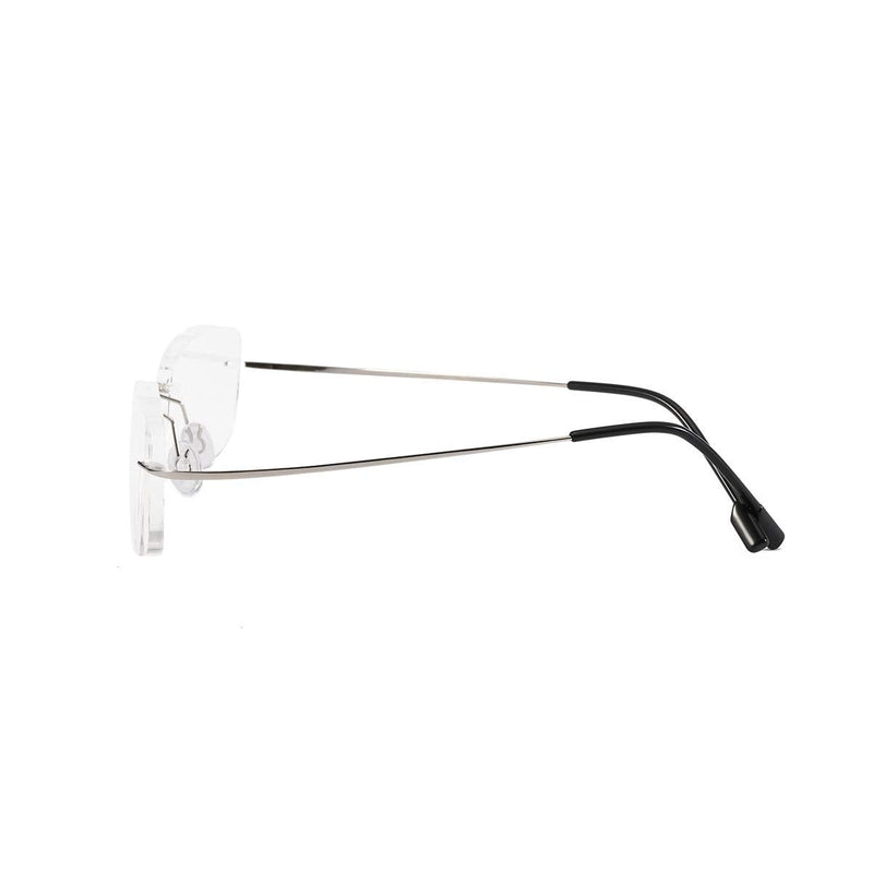 Rimless reading glasses super light titanium reading aid for men and women silver +1.50 - NewNest Australia