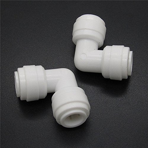 Malida 3/8 "x3/8 " Tube Push Union Elbow Quick Connect for RO Water Filter Fitting Pack of 5 - NewNest Australia