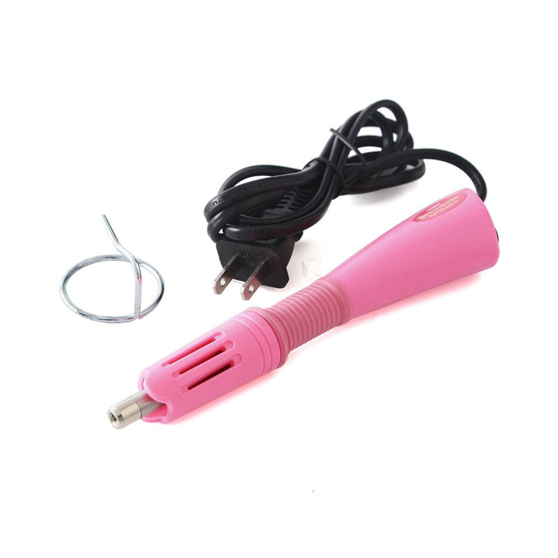 Hotfix Rhinestone applicator 7 in 1 Professional Iron-on Hot Fix Wand Crystal Gem Rhinestone Heat-fix Tool (Pink) Pink - NewNest Australia