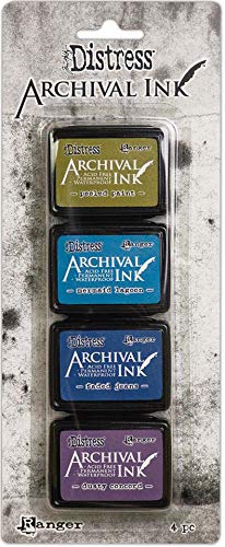 Tim Holtz Distress Archival Mini Ink Kits - Kit #1, Kit #2 and Kit #3 - 12 Mini Ink Pads - 3 Item Bundle - NewNest Australia