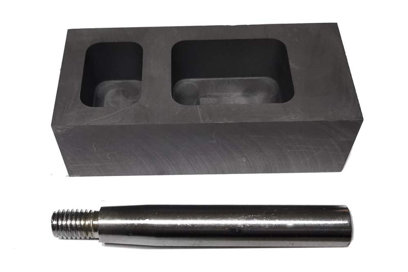 OTOOLWORLD Gold Silver Graphite Ingot Mold Mould Crucible for Melting Casting Refining with Metal Bar (200g+400g) 200g+400g - NewNest Australia