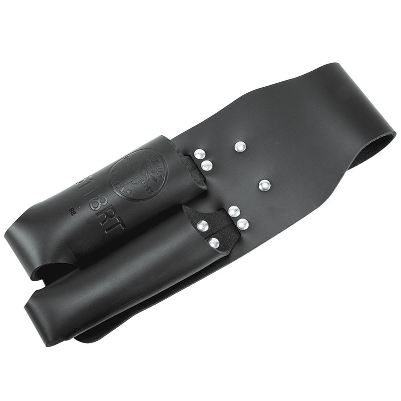 Lineman's Pouch, Leather Tool Holder for Pliers and Folding Rule with Tunnel Connection Klein Tools 5118RT , Brown Tunnel Loop - NewNest Australia