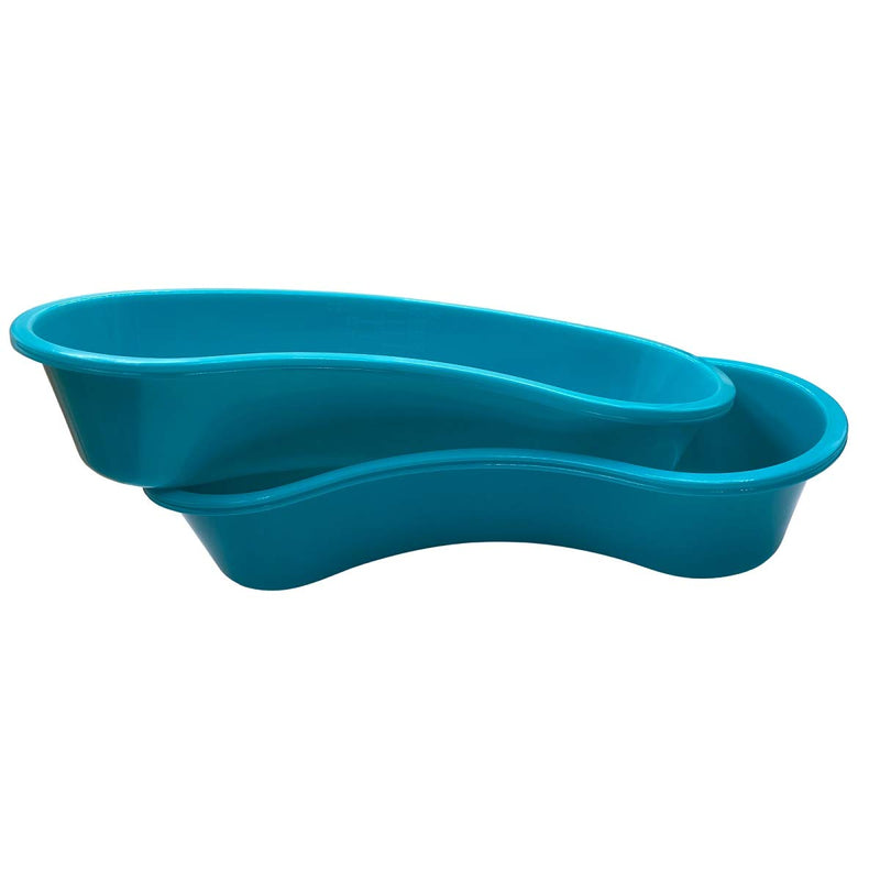 Comfort Axis Kidney Shaped Emesis Plastic Basin with Graduations, 23.5 Ounces, 4 Pack, Turquoise - NewNest Australia