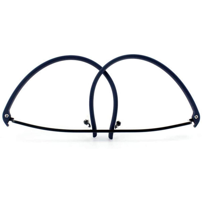 KoKoBin Pack of 2 Ultralight TR90 Reading Glasses for Men Women Classic Metal Visual Aid Half Rim Glasses Slim Style Glasses Reading Aid with Case and Glasses Cleaning Cloth +2.0 +2 Diopters (Pack of 2) - NewNest Australia