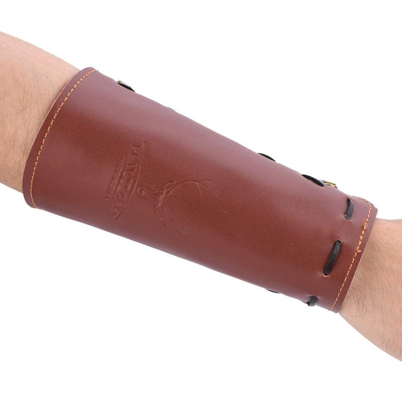 Dilwe Arm Guard, Shooting Archery Arrow Leather Arm Guard Protection Safe Strap Armband for Hunting Shooting Bow - NewNest Australia