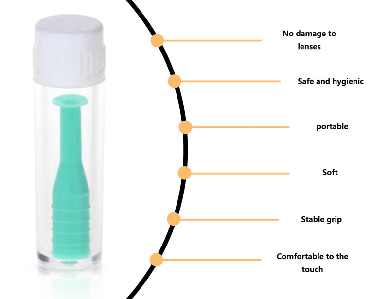 KAPSING Pack of 4 contact lens insertion aids, insertion aid for contact lenses, contact lens sucker, soft lenses, contact lens insertion aid with bottle - NewNest Australia