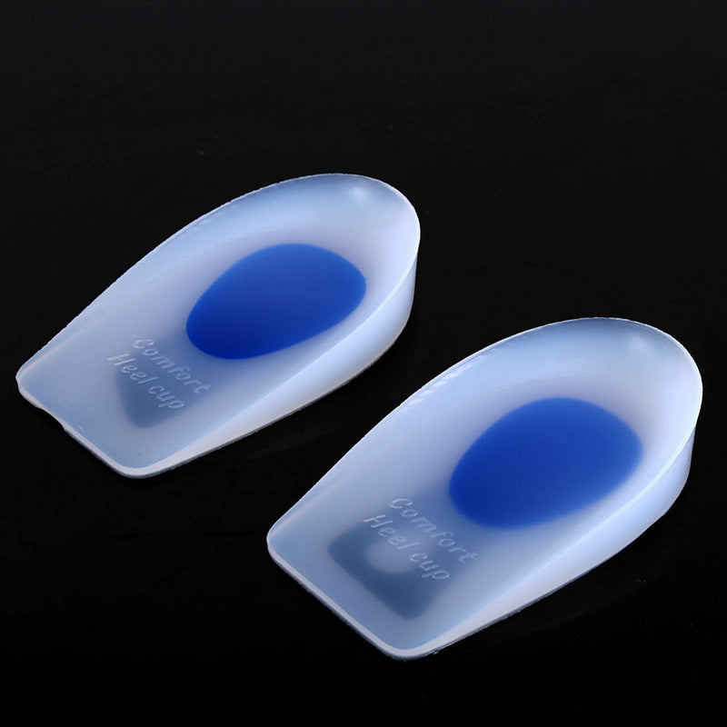 Heel Pads, 1 Pair Silicone Gel Heel Cup Cushion Plantillas Fascitis Plantar Pain Relief Insole Pad 2 Sizes With Soft Silicone Material For Women Men At Home (L 39-46) - NewNest Australia