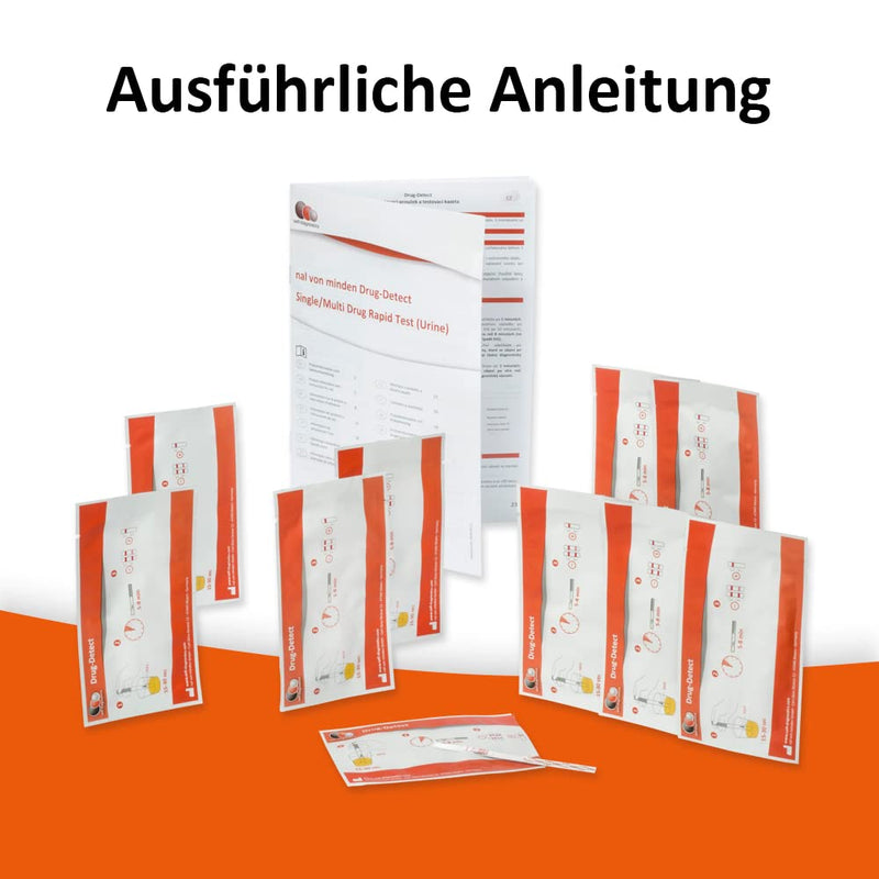 self-diagnostics rapid drug test cannabis (THC) - marijuana - hashish - cut-off: 25 ng/ml - 10 test strips - drug detection - diving test - urine test - THC test - 5 min drug test urine 10 pieces (pack of 1) - NewNest Australia