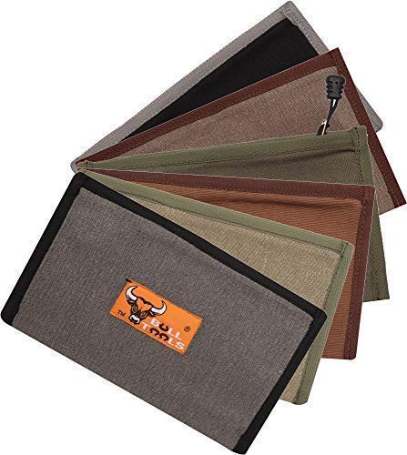 BULL TOOLS Heavy Duty 100% Dyed & Washed 15 Oz. Duck Canvas of 5MM Pure Brass Solid Zipper Tool Bag Organizer Multi Utility Tool Pouch - 6 Piece Small Multi - NewNest Australia