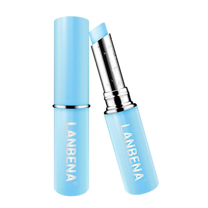 Allbestaye Hyaluronic Acid Lip Balm Lip Plumper Beeswax Jojoba Oil 100% Natural Lip Tinted Lipstick Lip Care (blue) blue - NewNest Australia