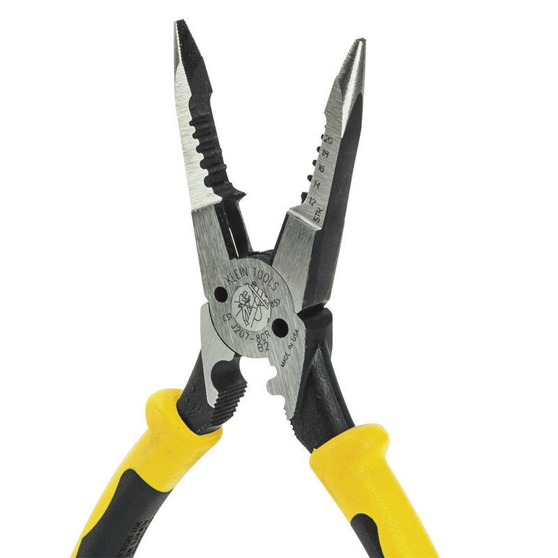 Klein Tools J207-8CR Needle Nose Pliers are All-Purpose Linesman Pliers for Crimping, Looping, Cutting, Stripping, Crimping, Shearing Crimper - NewNest Australia