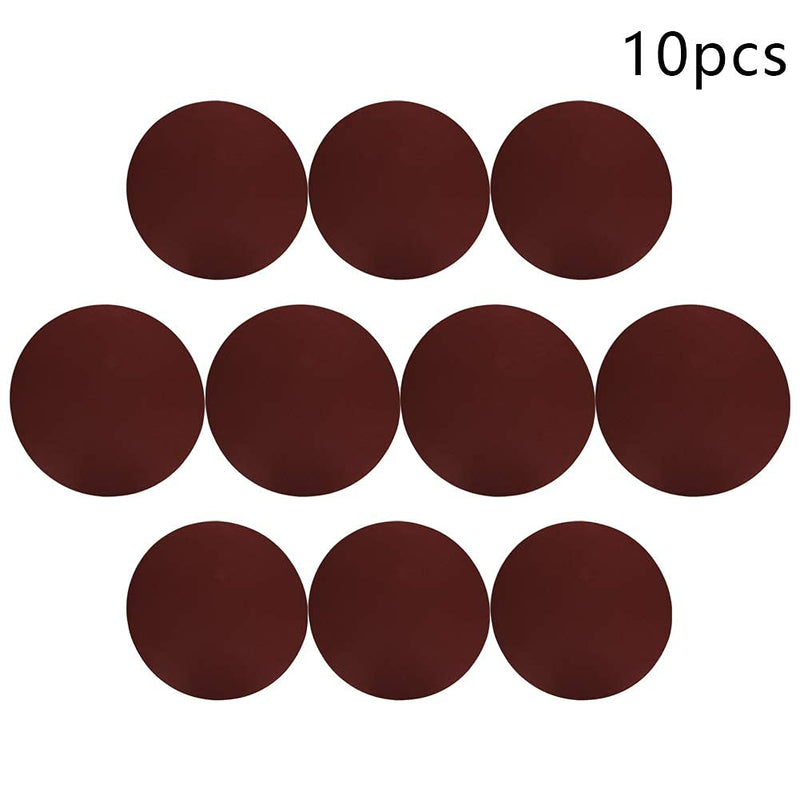 Auniwaig 10-Inch PSA Sanding Disc 240 Grit Aluminum Oxide Self Stick Adhesive Round Shape Sanding Paper NO-Hole for Random Orbital Sander and Belt Disc Sander 10PCS - NewNest Australia