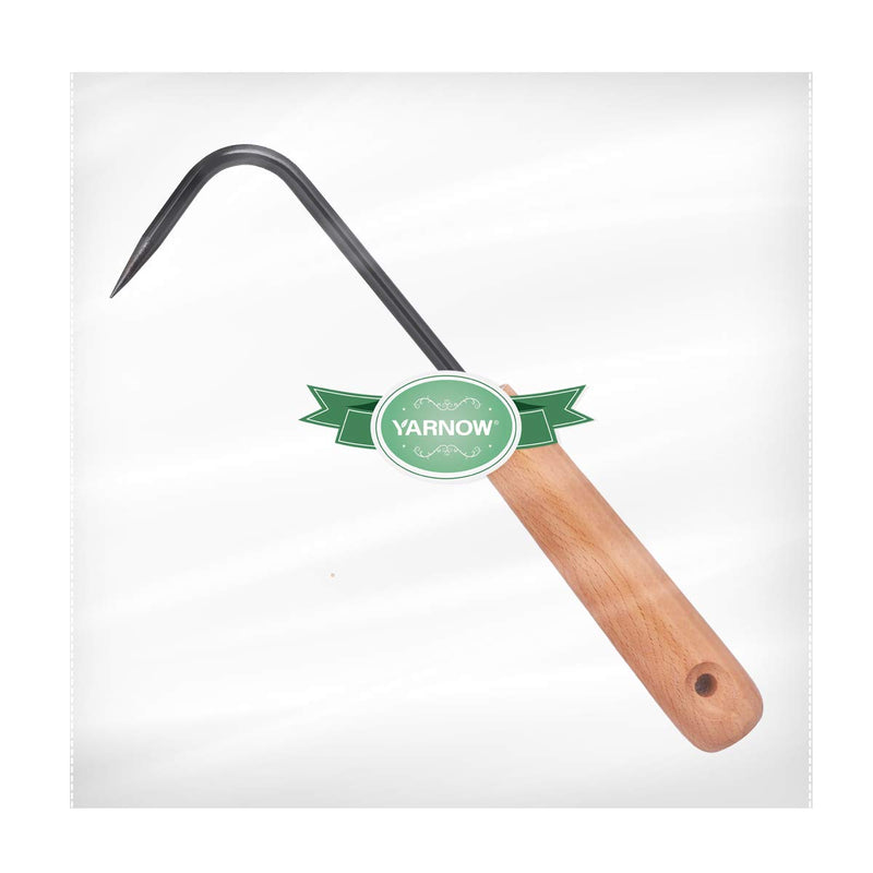 Yarnow Handle Weeder Garden Weeding Tool for Home Outdoor Garden Digging Cultivator Weed Remover Tool Gardening Gift Single-Claw Hook (Black) - NewNest Australia