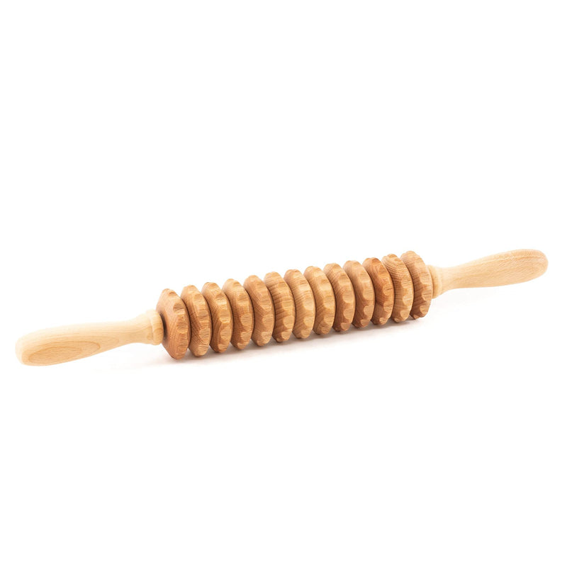 Mr. Woodware Massage Roller Stick - 15.6 Inch Lymphatic Drainage Wooden Massage Rollers For Body Shaping, Muscle Shaping, Cellulite Remover - Wood Therapy Massage Tools For Manual Maderotherapy - NewNest Australia