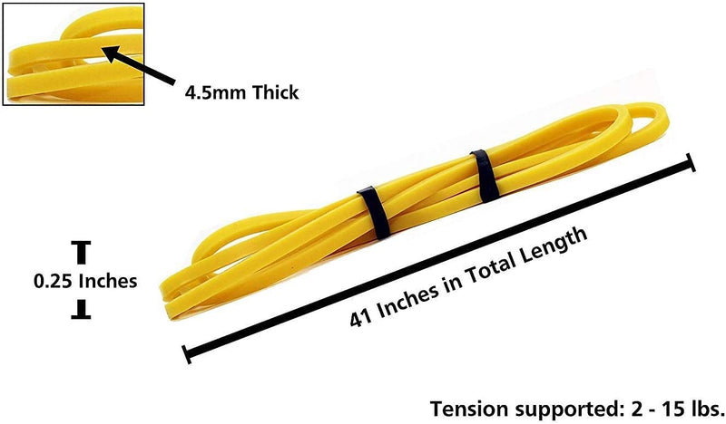 Draper's Strength Heavy Duty Resistance Stretch Loop Bands for Powerlifting Workout Exercise and Assisted Pull Ups #01 Yellow - NewNest Australia