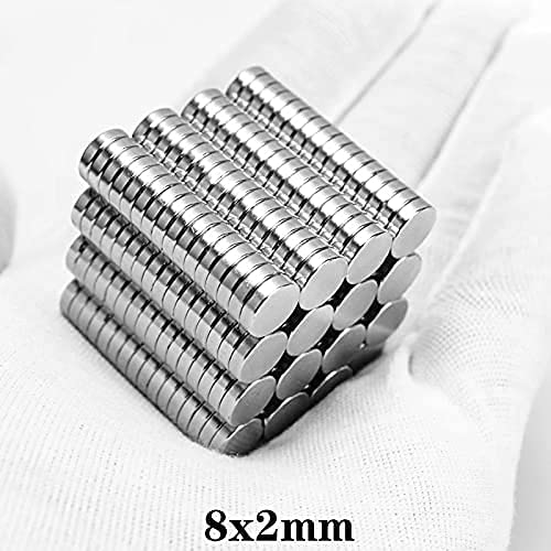 100PCS 8x2mm Neodymium Magnet 8mmx2mm Permanent Round Magnet Strong 8x2mm Super Powerful Magnetic Disc Magnet Sheet 8*2 mm - NewNest Australia