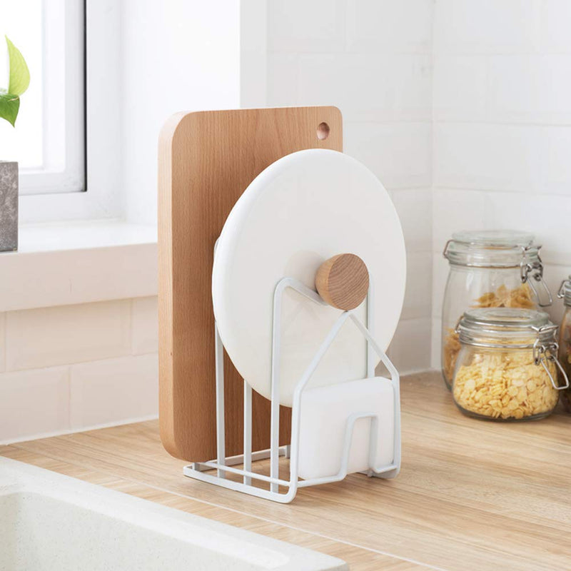 NewNest Australia - Poeland Kitchen Pantry Organizer Rack for Dinnerware, Bakeware, Cookware, Cutting Boards, Pan Lids 