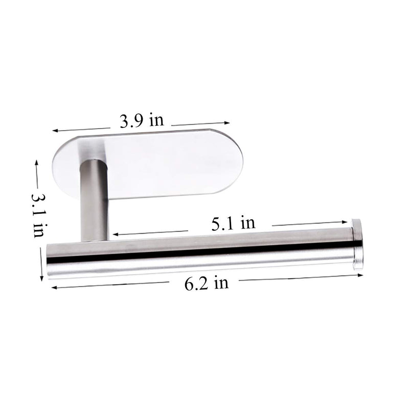 WILIFDOM Toilet Paper Holder 3M Self Adhesive, Paper Towel Roll Holder Wall Mount Stainless Steel - NewNest Australia