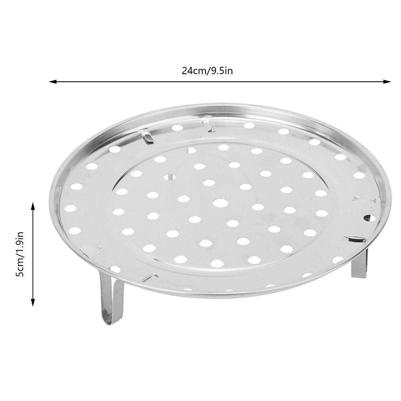 Stainless Steel Steamer Rack, Round Steam Holder Tray Shelf Cooking Accessories(9.5in) 9.5in - NewNest Australia