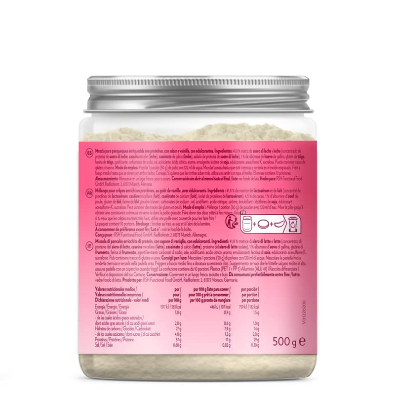 Gymqueen Protein Pancake Baking Mix Vanilla 500 G, Protein-Rich Pancake Mix, Pancake Powder For Your Extra Portion Of Protein, Quick And Easy Preparation, Reduced Sugar - NewNest Australia
