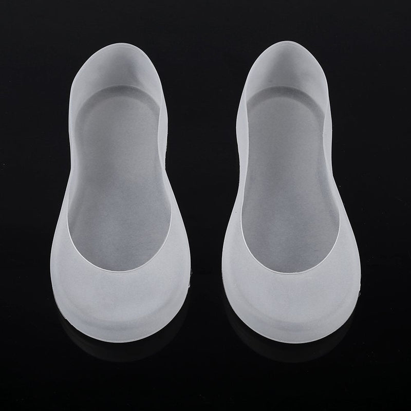 1Pair Full Length Silicone Moisturizing Socks Cracked Foot Care Protector Soft Silicone Gel SPA Deep Moisturising Full Foot Socks for Dry Hard Cracked Skin White(L) L - NewNest Australia