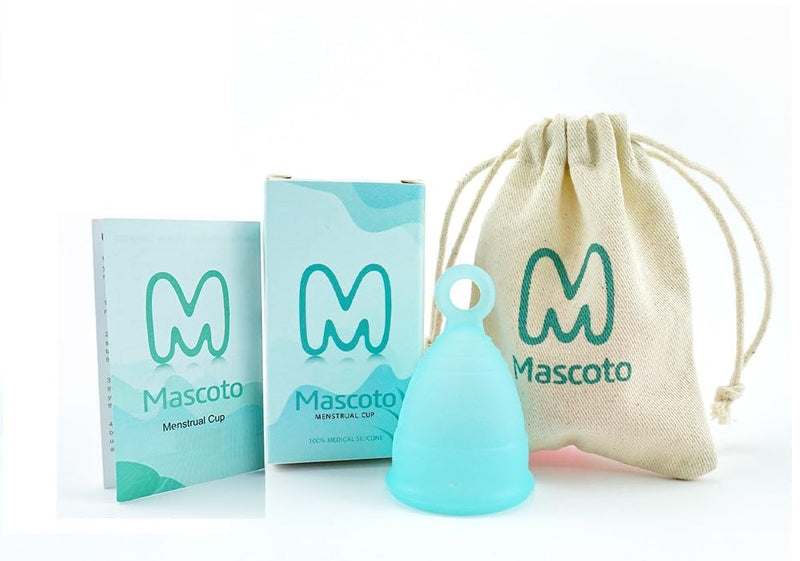 Mascoto® New Shape Ultra Comfortable Menstrual Cup with Ring, Made from Medical-Grade Silicone, BPA Free, Reusable, Tampon and Pad Alternative (L) - NewNest Australia