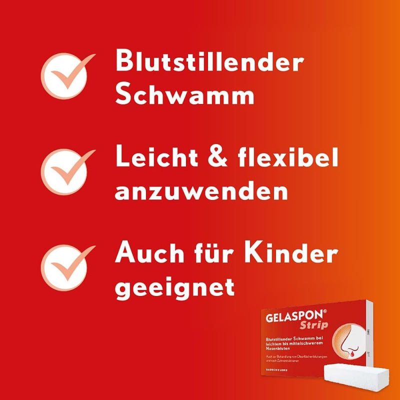 Gelaspon strip for stopping bleeding and wound care 4 pieces - NewNest Australia
