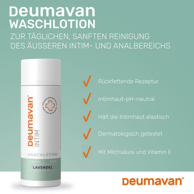 Deumavan intimate wash lotion lavender 200 ml - NewNest Australia