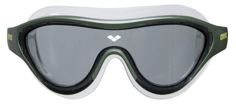arena The One Mask Swim Goggles for Men and Women Smoke/Deep Green Non-mirror Lens - NewNest Australia