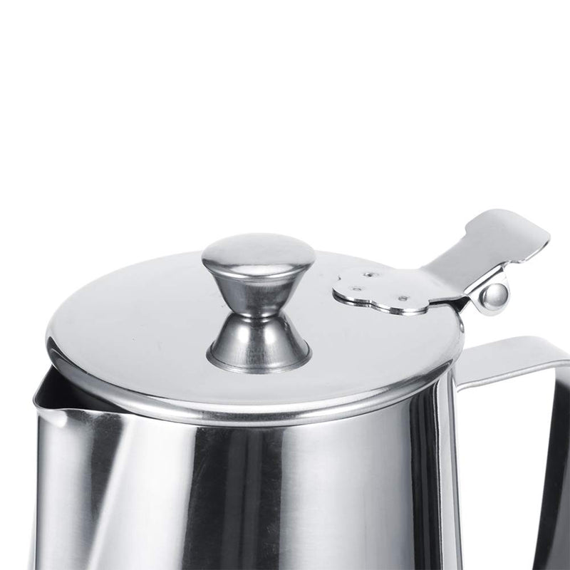 Milk Frothing Cup 600Ml/1000Ml Stainless Steel Thicken Coffee Pitcher with a Lid Dripless spout for Espresso Latte Art and Frothing Milk(1000ML) 1000ML - NewNest Australia