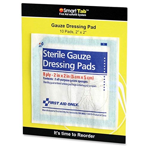 First Aid Only Sterile Gauze Dressing Pads, 2" x 2", 5 Count -FAE-5000 4" x 6" x 0.125" - NewNest Australia