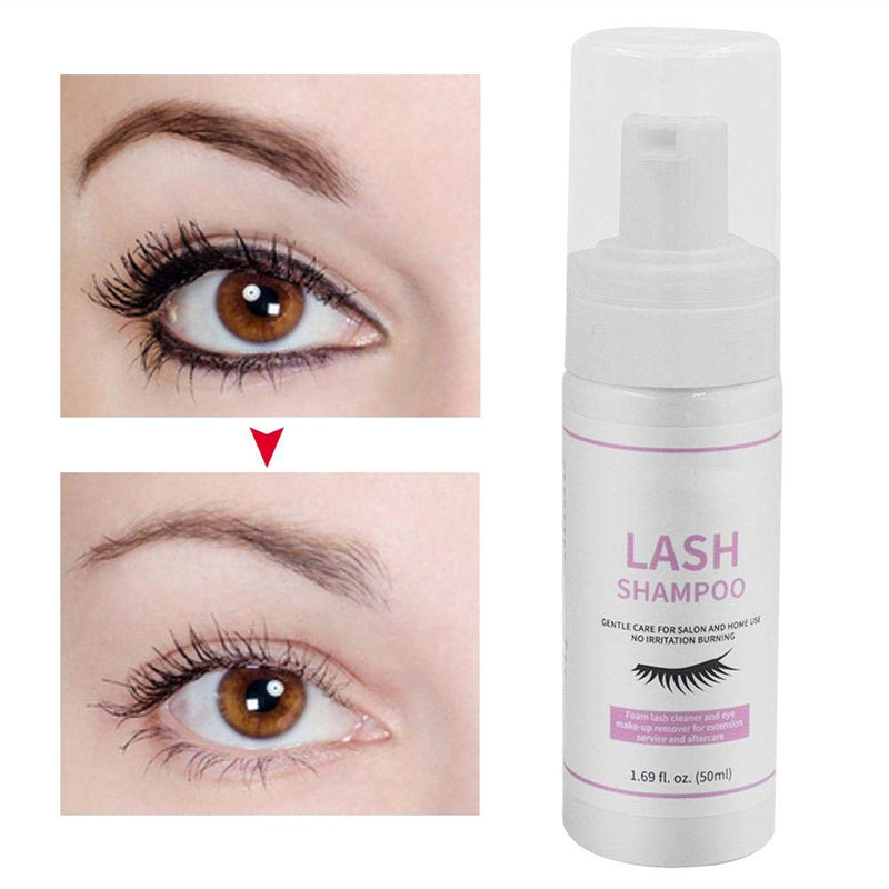 50 ml Eyelash Cleaner, Lash Wash Eyelash Shampoo, Gentle Lather For Removing Oil Make-up Residues, Eyelash Shampoo For Eyelash Extensions And For Eyelash Grooming - NewNest Australia