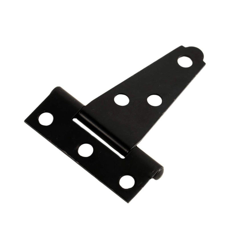 DOITOOL 2PCS Black T Strap Hinges Heavy Duty Gate Hinges for Wooden Fences or Metal Gates Iron Rustproof Barn Door Hinges Shed Door Hinges (2 Inch) - NewNest Australia