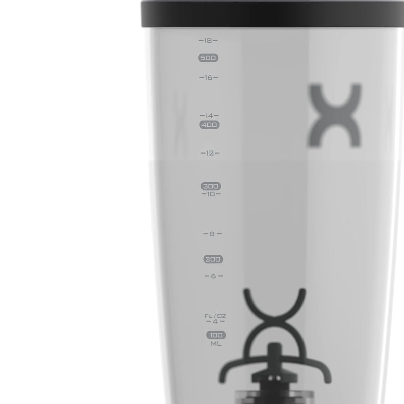Promixx Original Shaker Bottle - Battery Operated for Smooth Protein Shakes, On the Go, Made of Plastic - BPA Free, 600 ml Cup (Black) Black - NewNest Australia