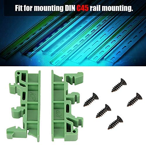 10sets PCB DIN C45 Rail Adapter Circuit Board Mounting Bracket Holder Carrier, 35mm DIN rail (Green) - NewNest Australia