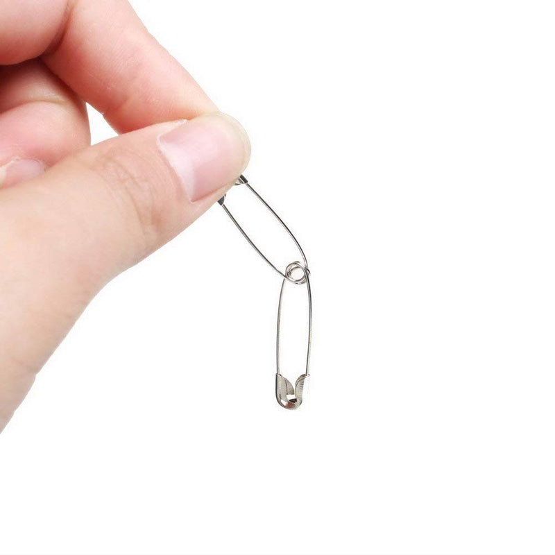 1000Pieces -Safety Pins, 1.1 inch Safety Pins Bulk Metal Silver Sewing Pins Clothing Clips Tool 28mm/ 1.1 inch Decorative Safety pins, Sewing Accessories Kit for Baby Clothing Jewelry Makin (1.1 inch) - NewNest Australia