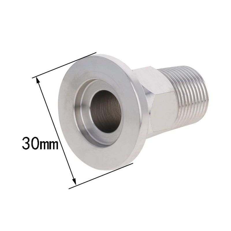 Othmro Sanitary Pipe Fitting KF16 Male Threaded 3/8 PT to Tri Clamp OD 30mm Ferrule 2 Pcs 3/8x30mm - NewNest Australia