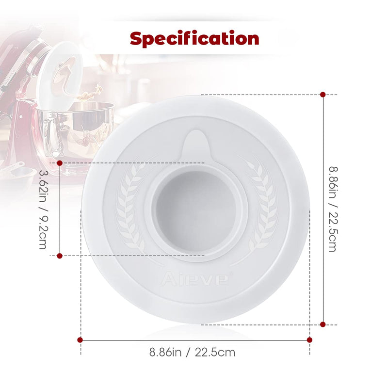 AIEVE Mixer Bowl Covers for KitchenAid 4.5-5 Qt Tilt-Head Stand Mixer, 2 Pack Stand Mixer Cover Mixer Bowl Lids Mixer Splash Guard Compatible with Kitchen aid Mixer Assecories Kitchenaid Classic - NewNest Australia